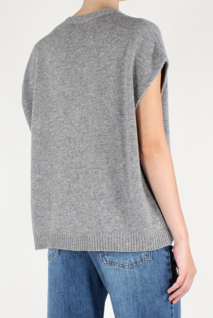 Oversized Vest with Buttons