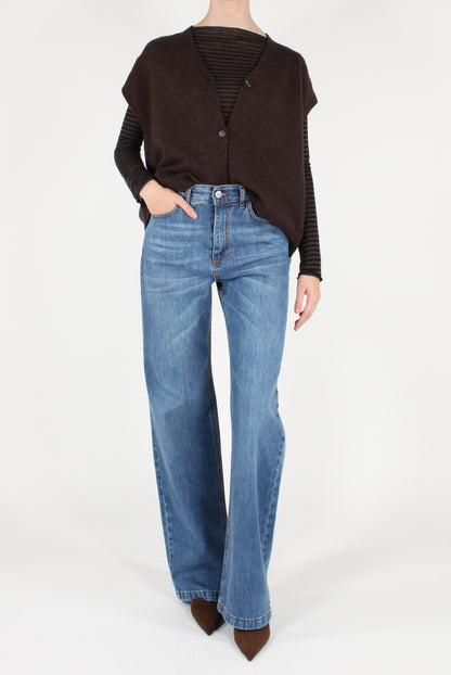 Oversized Vest with Buttons