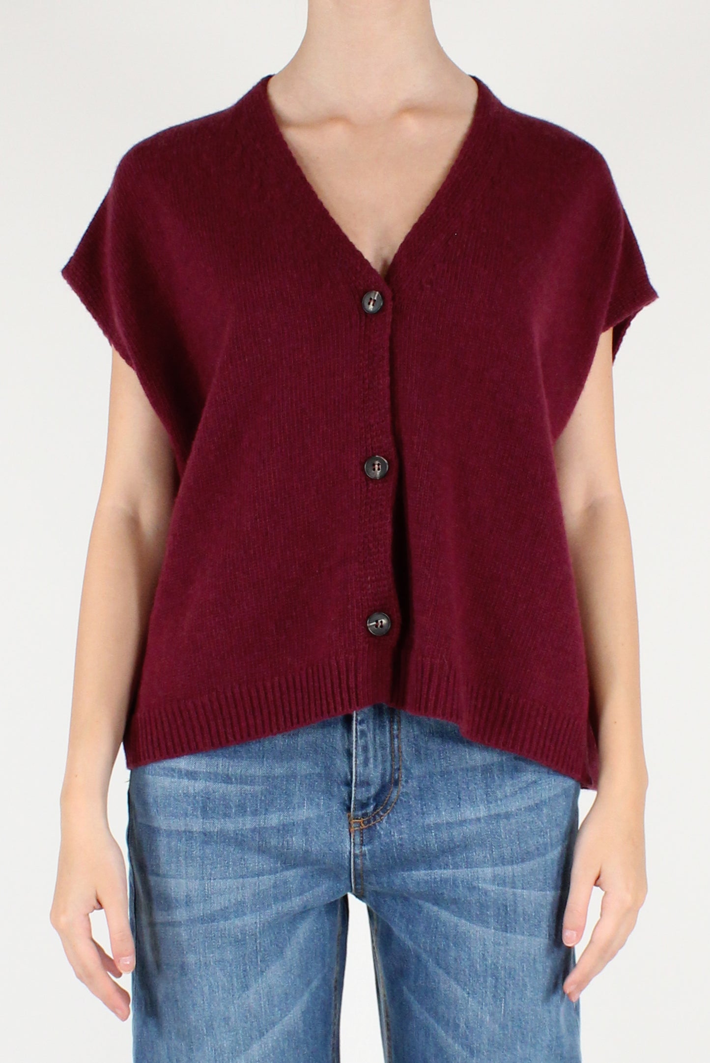 Oversized Vest with Buttons