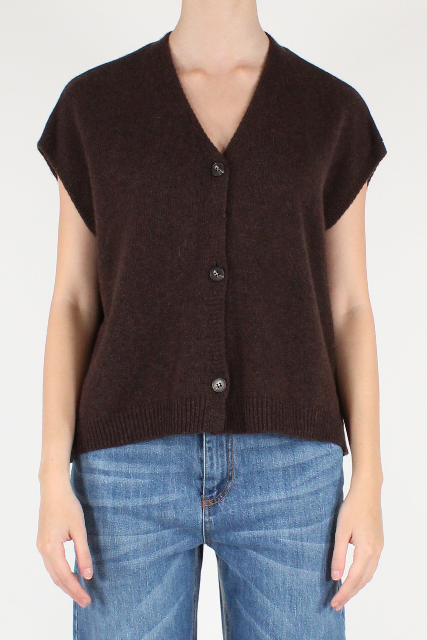 Oversized Vest with Buttons