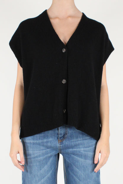 Oversized Vest with Buttons