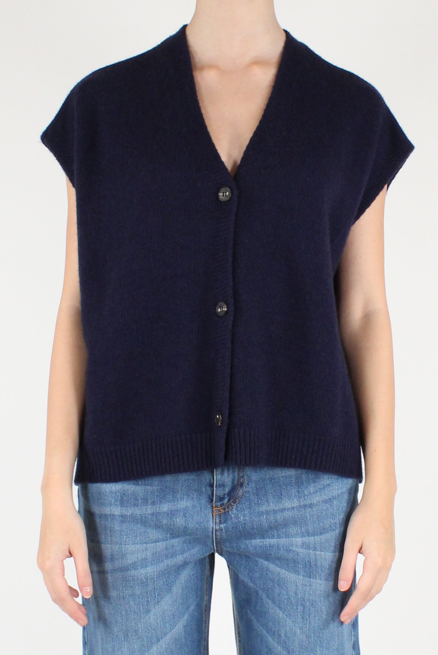 Oversized Vest with Buttons