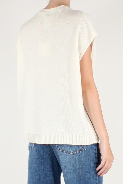 Oversized Vest with Buttons