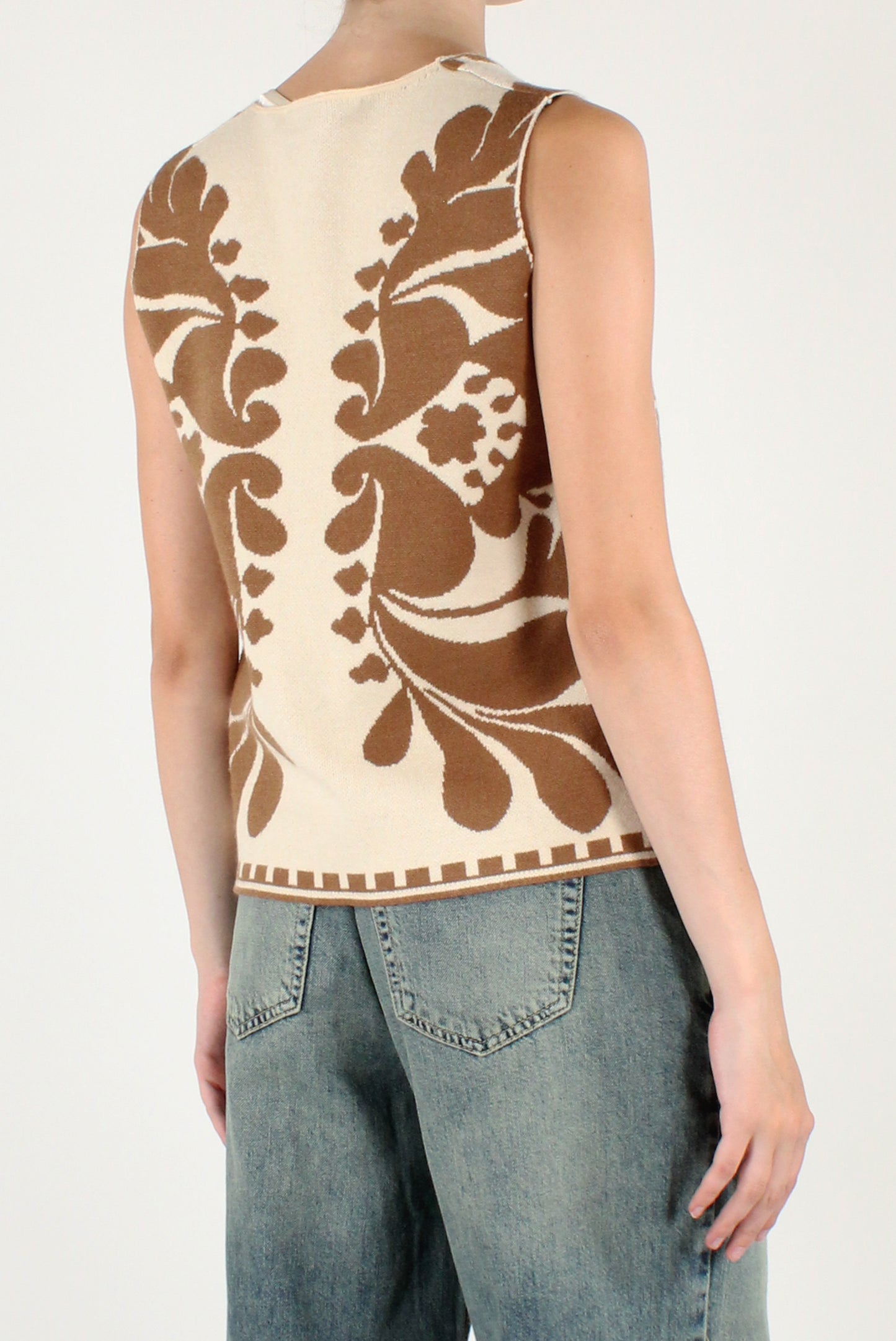 Gilet Decorato Bicolore