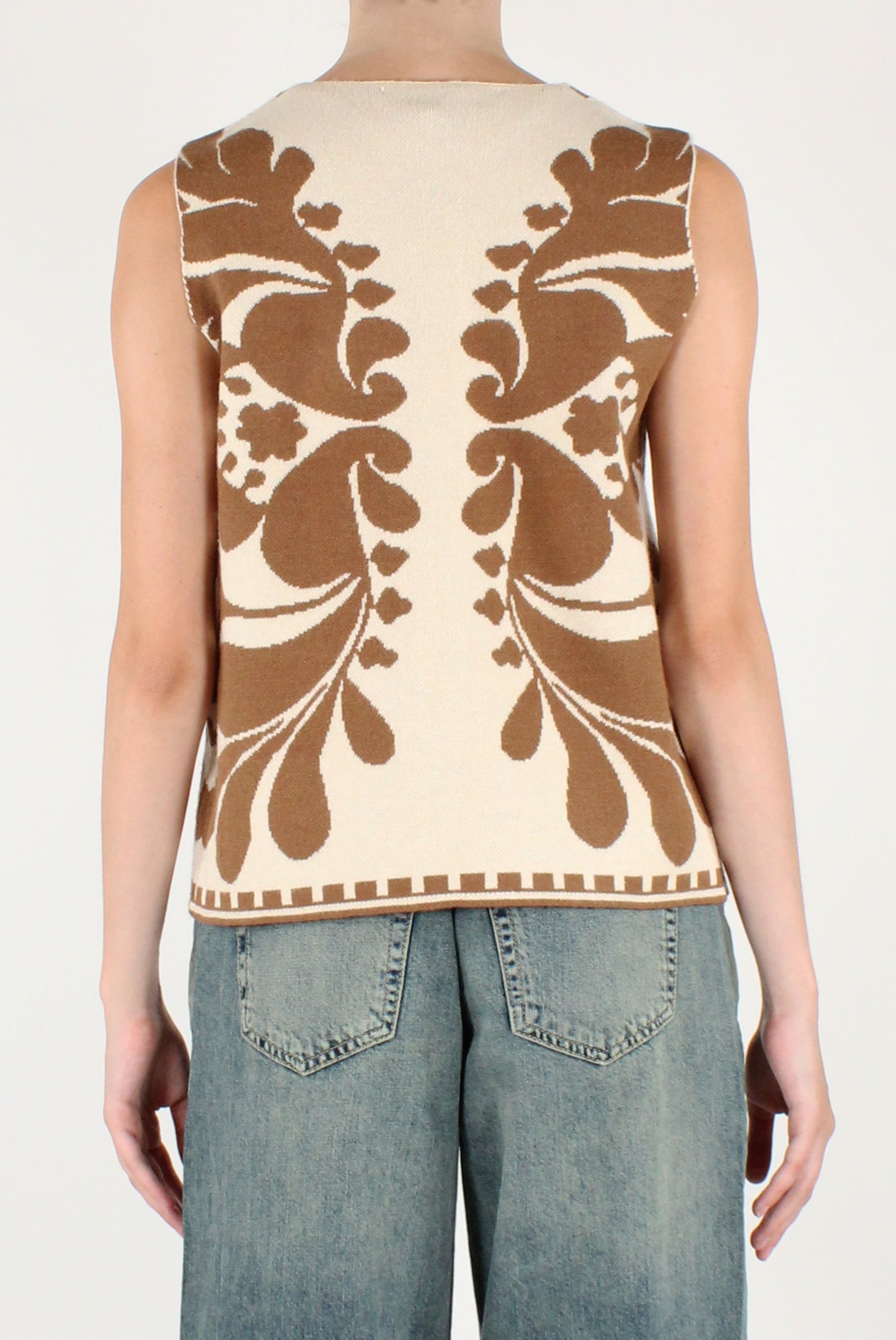 Gilet Decorato Bicolore