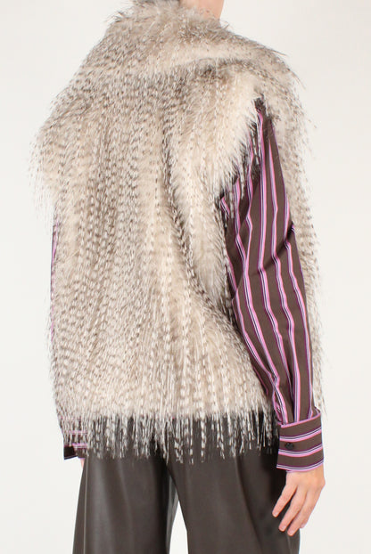 Gilet Over in Ecopelliccia