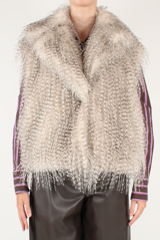 Gilet Over in Ecopelliccia