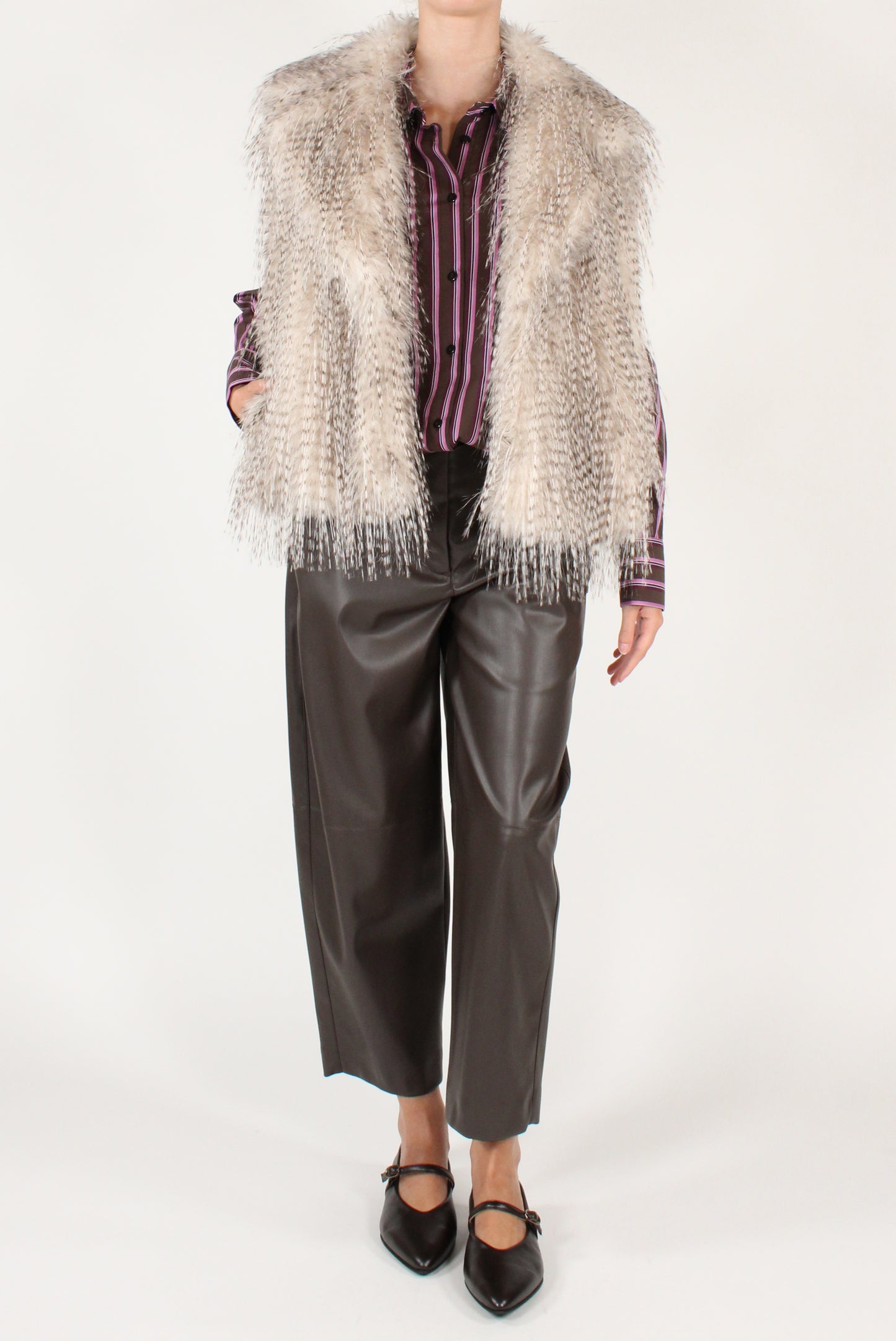 Gilet Over in Ecopelliccia