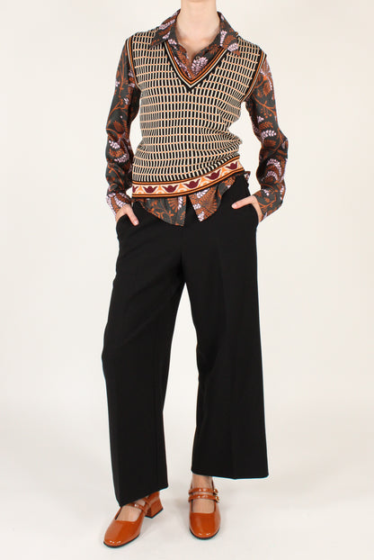 Geometric Print Vest