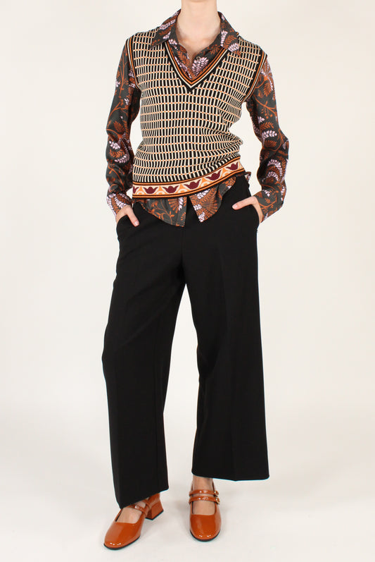 Geometric Print Vest