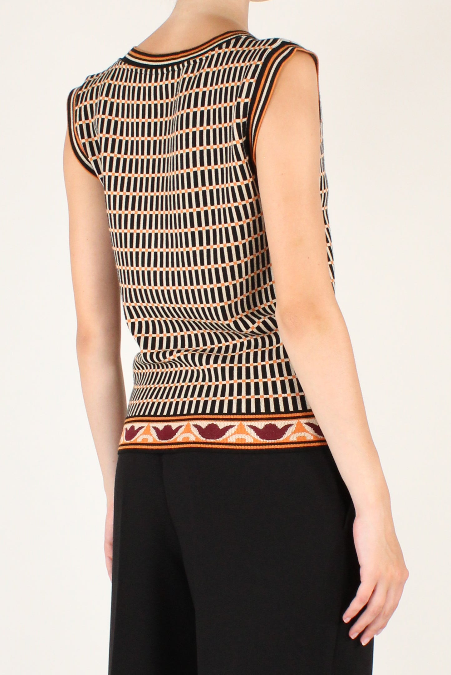 Geometric Print Vest