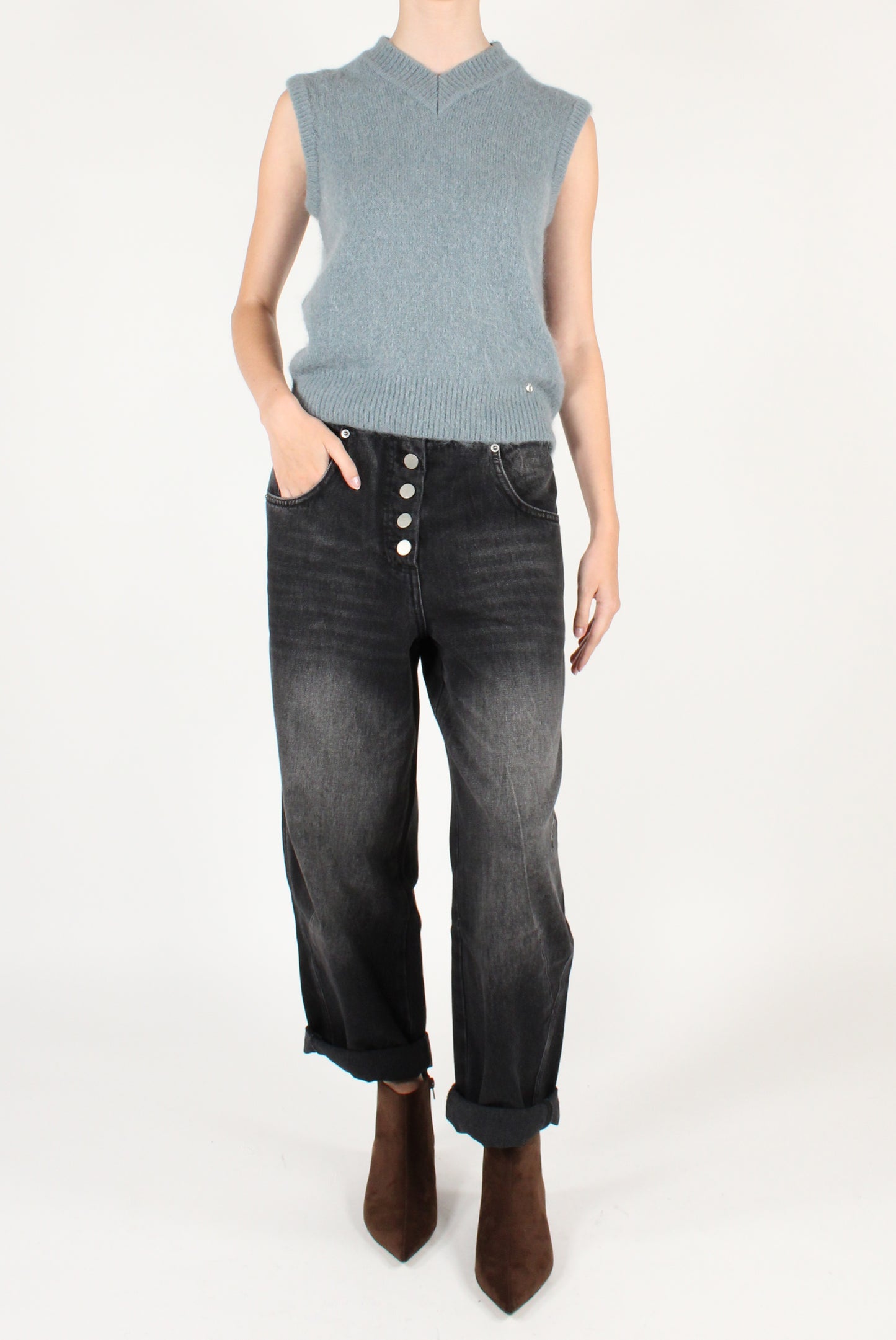 Gilet in Misto Lana