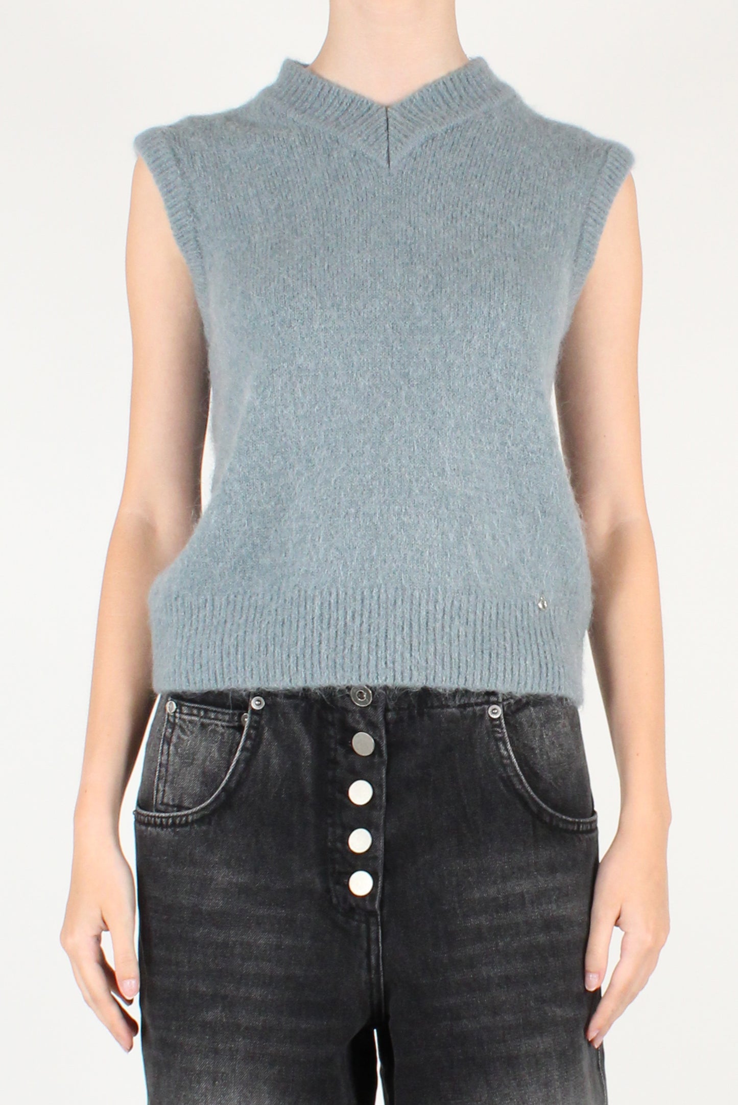 Gilet in Misto Lana