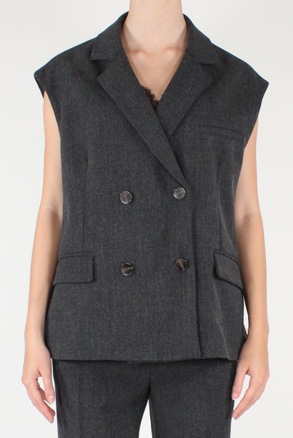 Gilet Doppiopetto Mélange