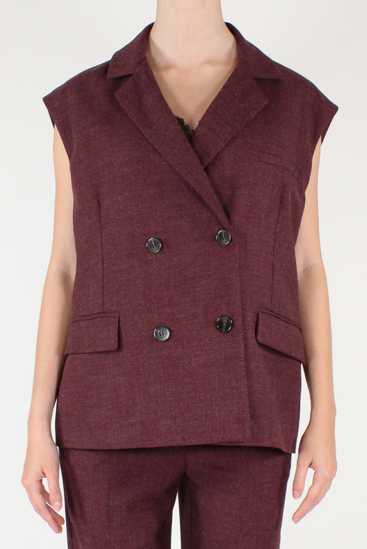 Gilet Doppiopetto Mélange