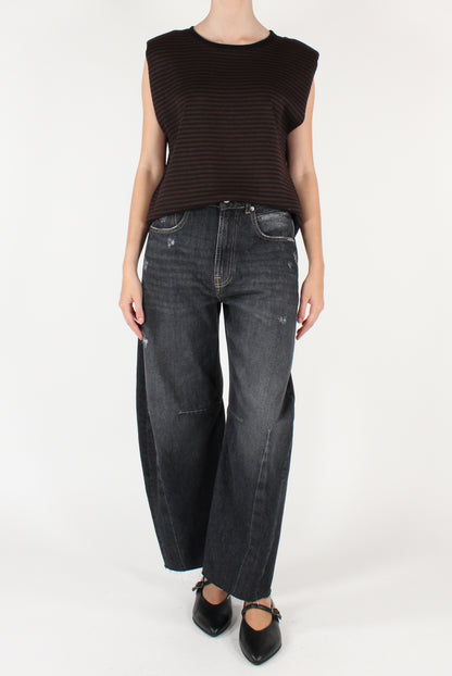 Gilet a Righe con Spalline