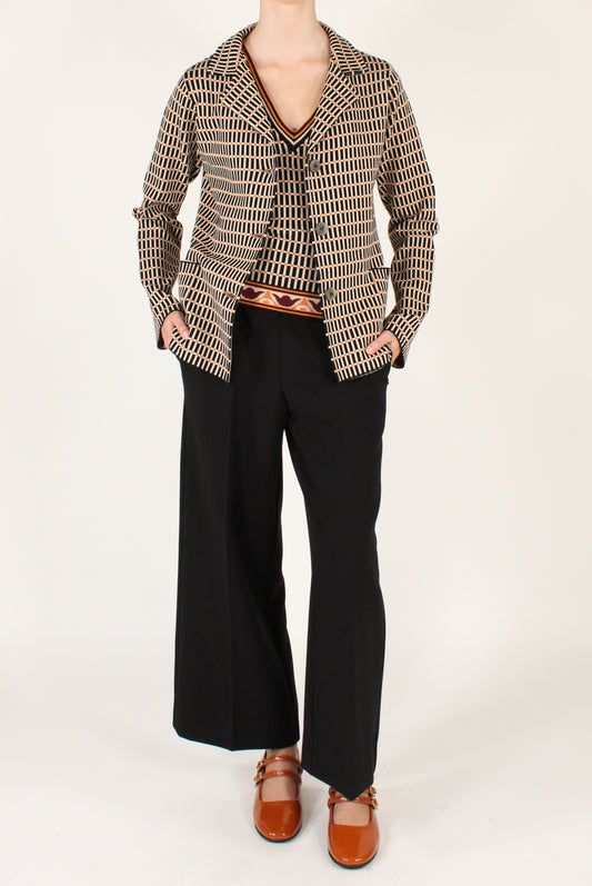 Geometric Print Blazer