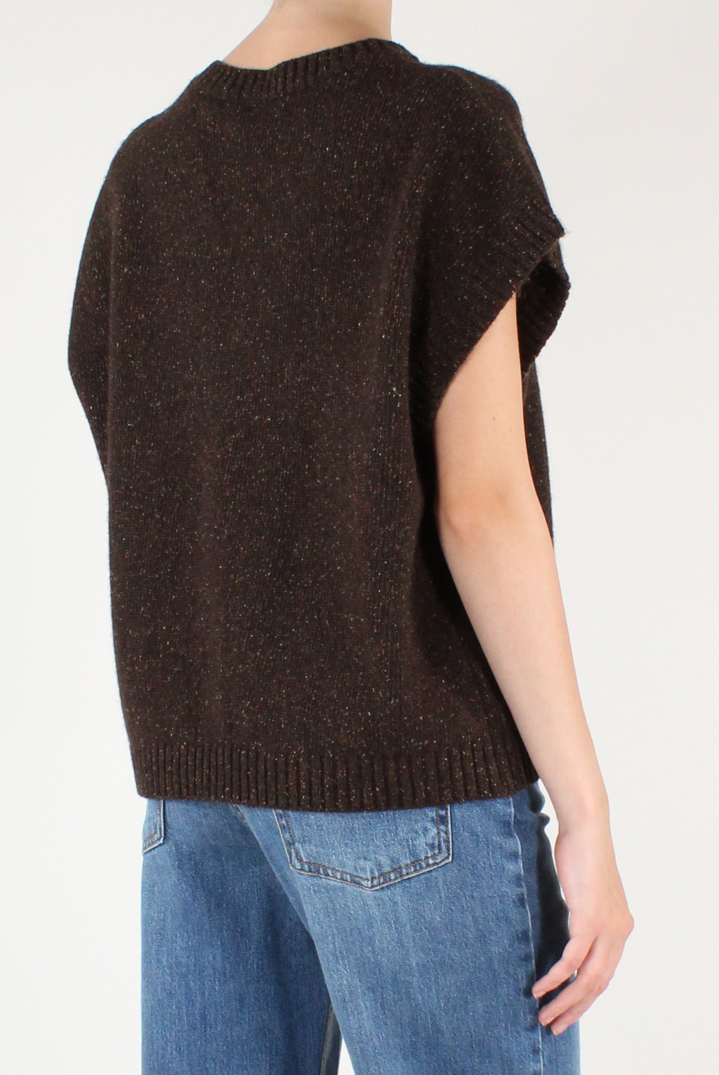 Gilet Misto Lana con Spille