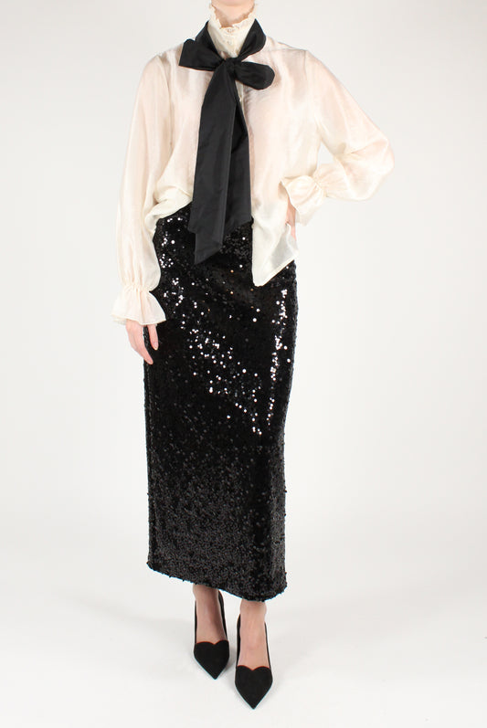 Long Skirt with Sequins