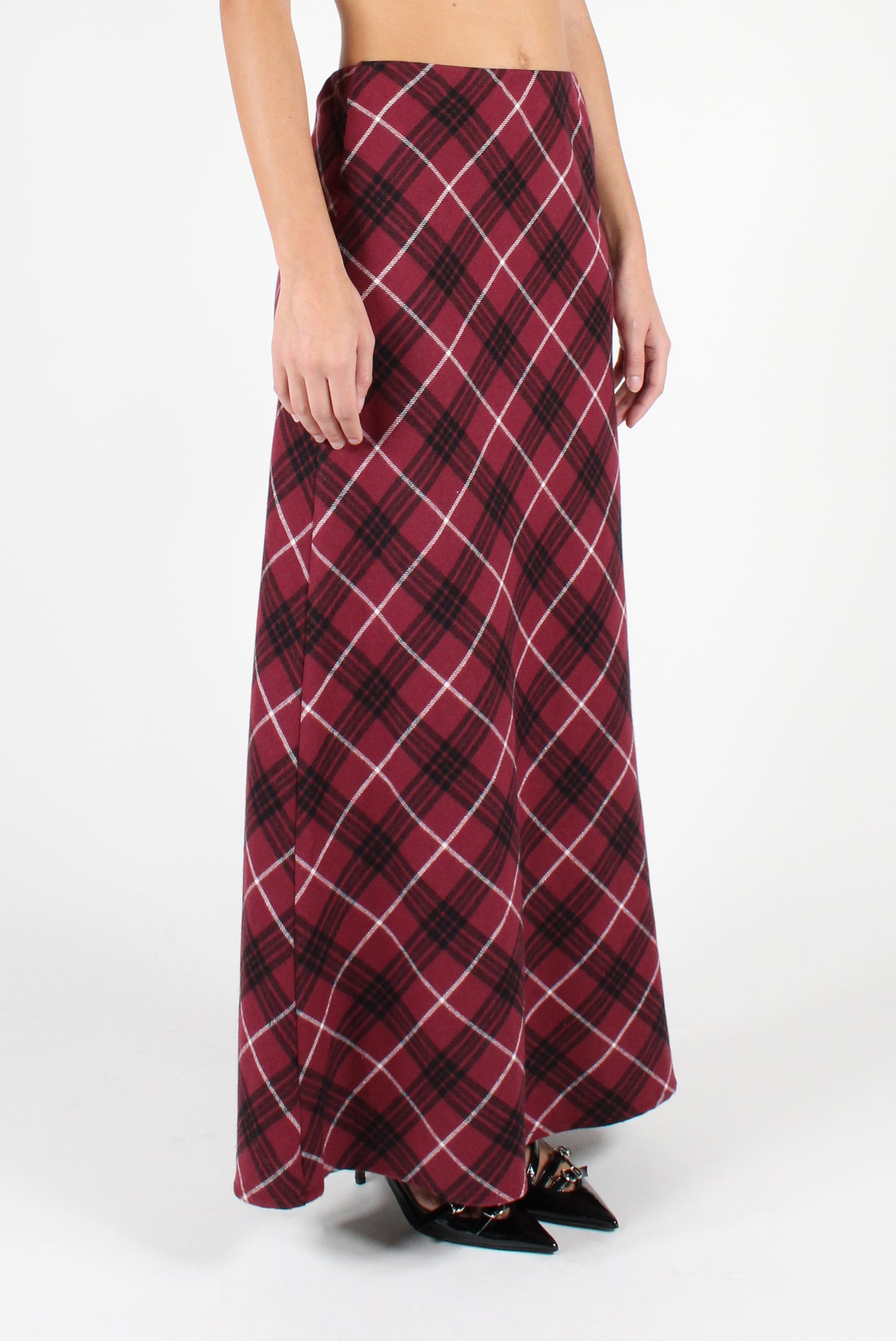 Long Tartan Skirt