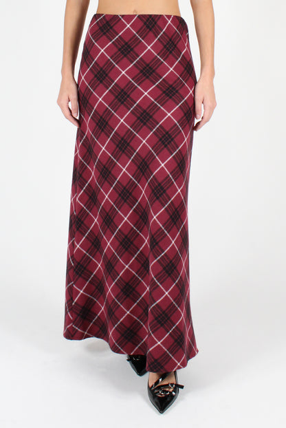 Long Tartan Skirt