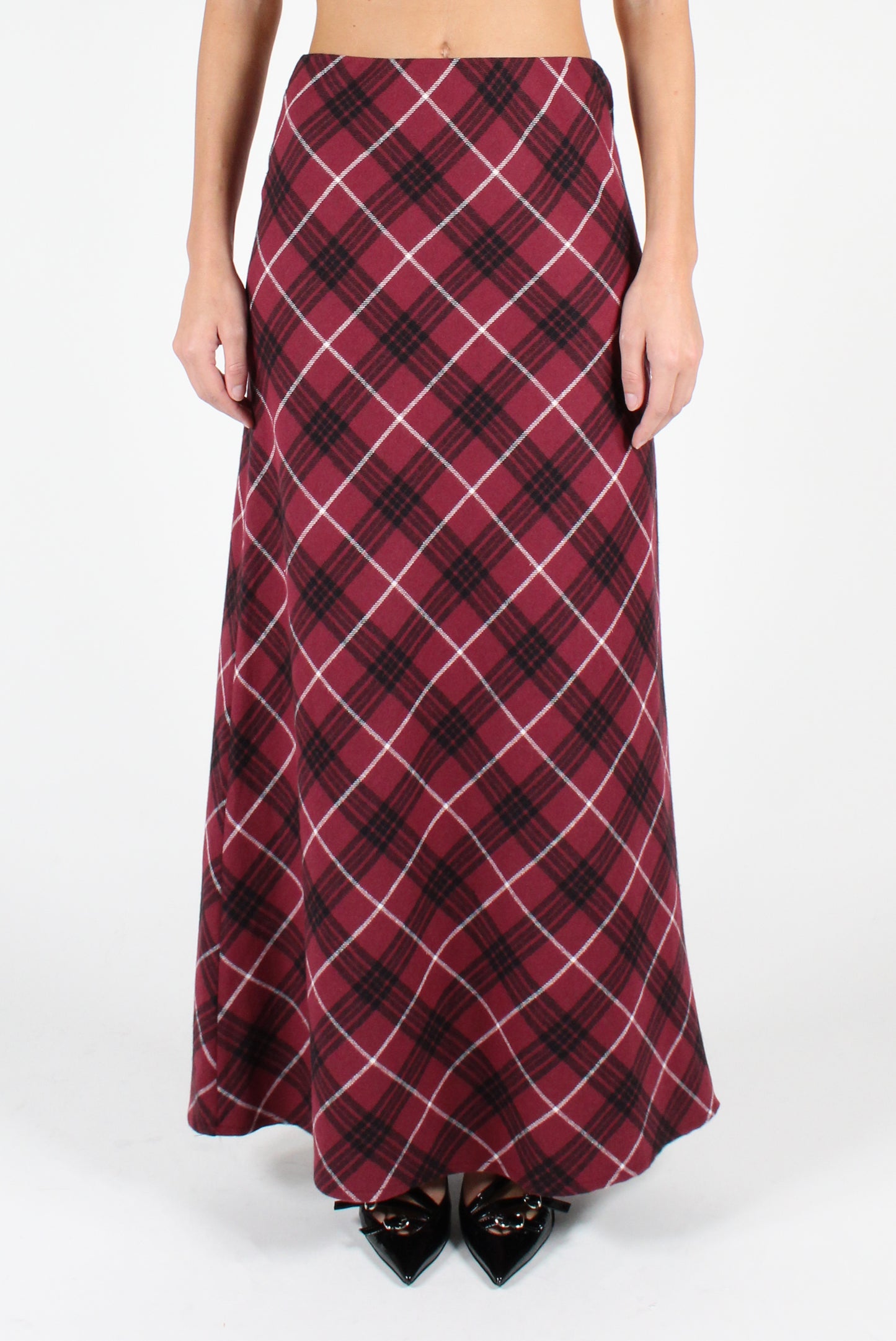 Long Tartan Skirt