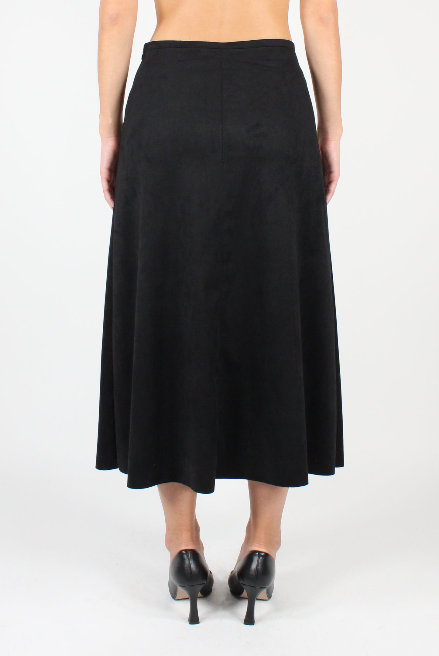 Eco Suede Midi Skirt