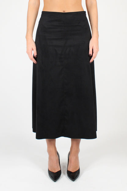 Eco Suede Midi Skirt