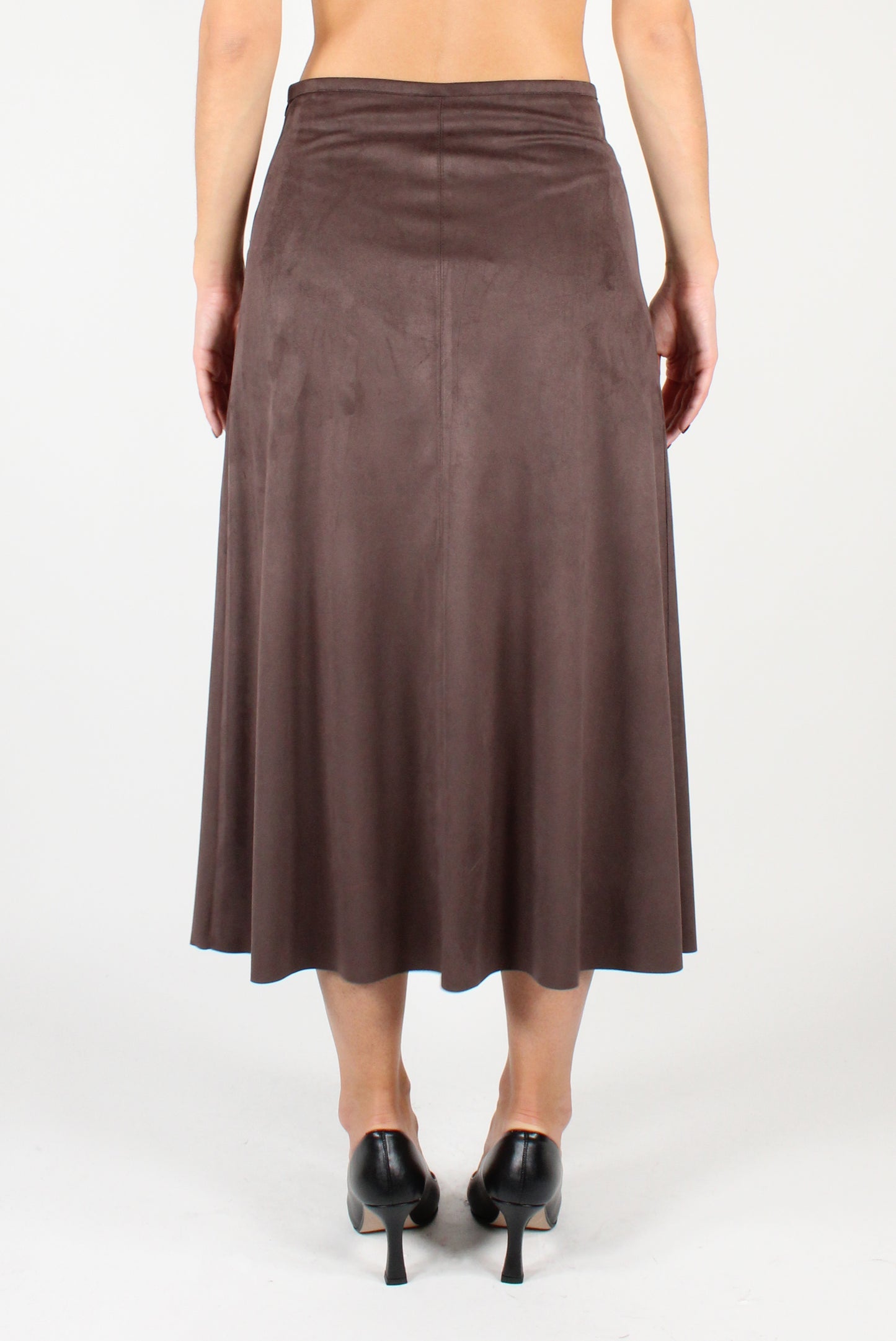 Eco Suede Midi Skirt