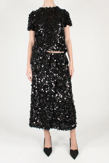 Gonna a Portafoglio con Maxi Paillettes