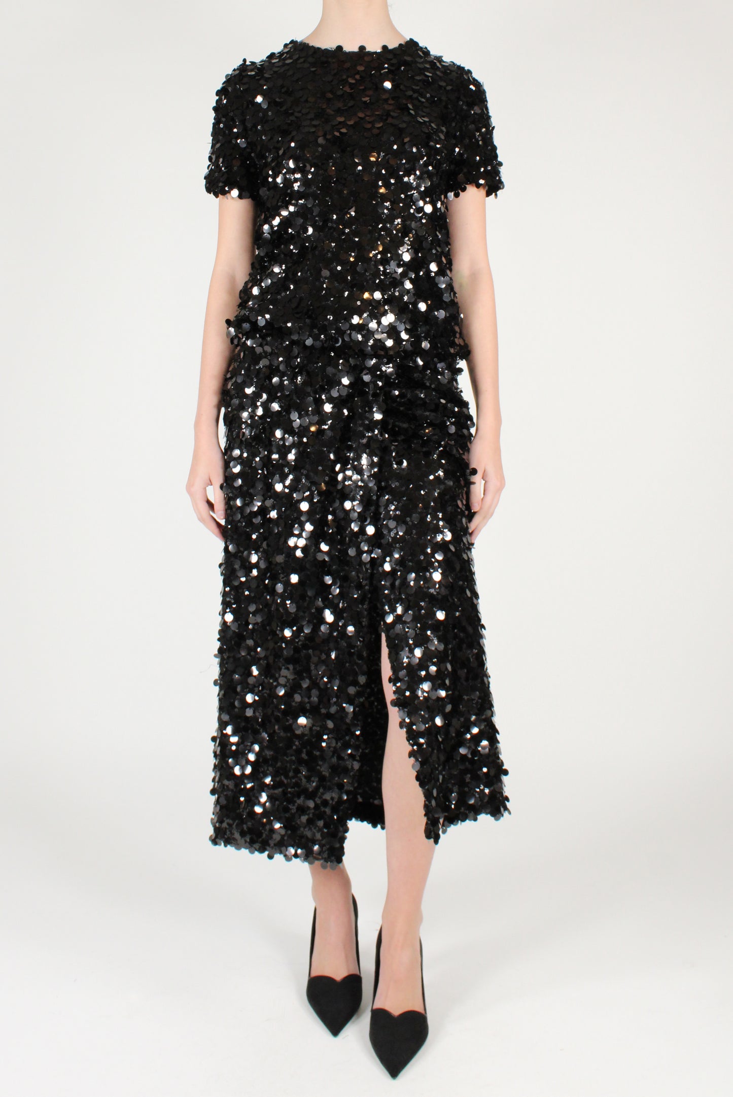 Gonna a Portafoglio con Maxi Paillettes