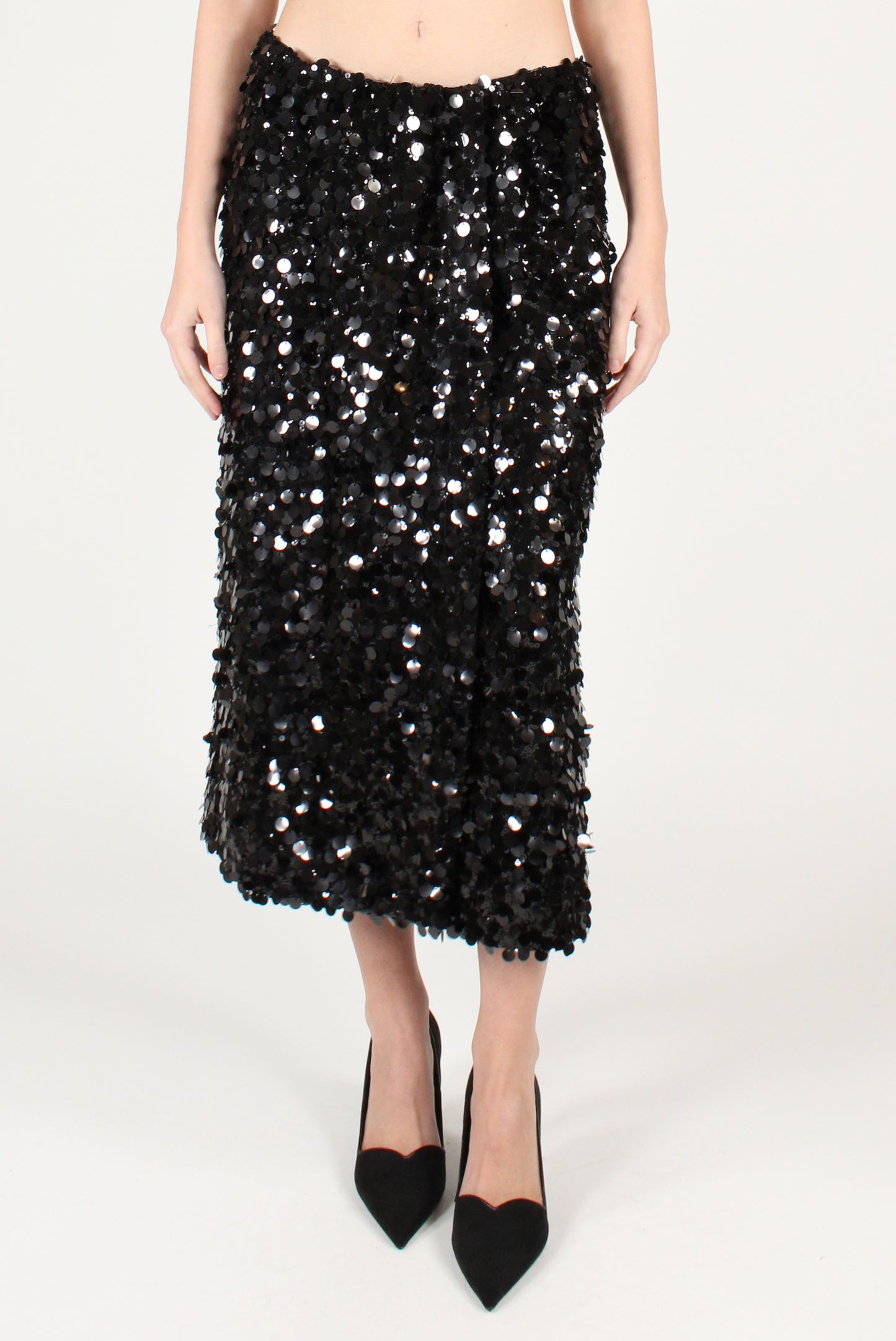 Gonna a Portafoglio con Maxi Paillettes