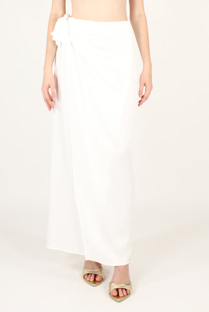 Long Plain Pareo Skirt