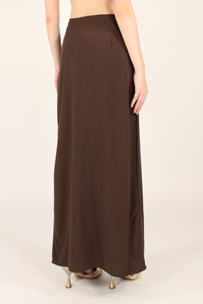 Long Plain Pareo Skirt