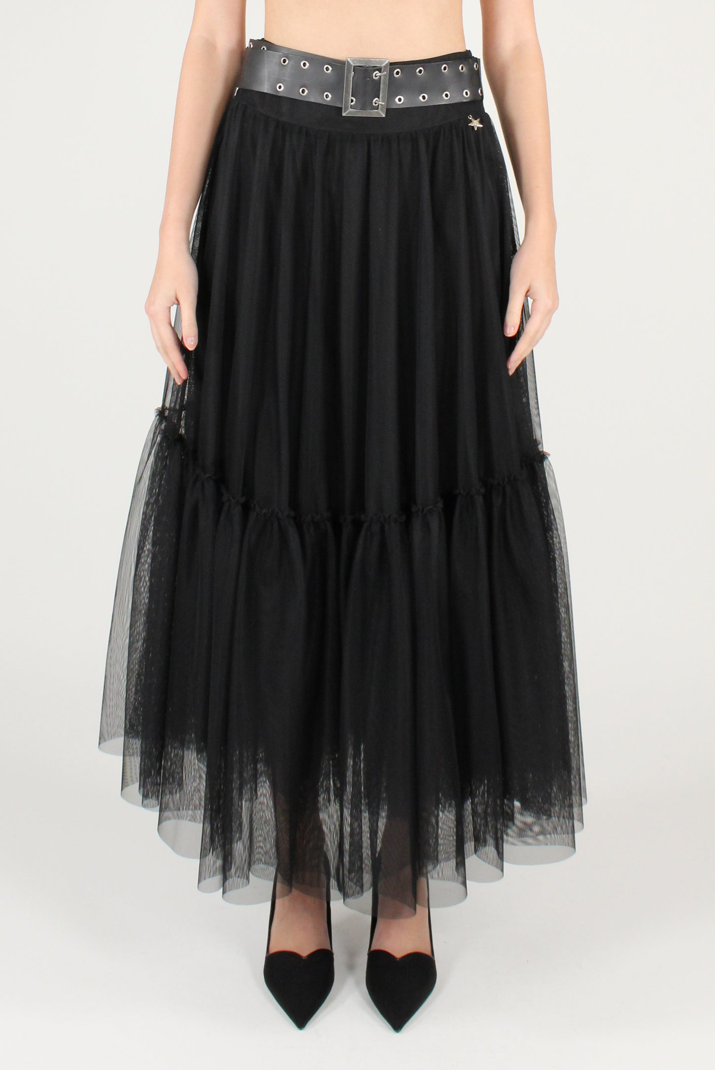 Gonna Lunga in Tulle con Cintura