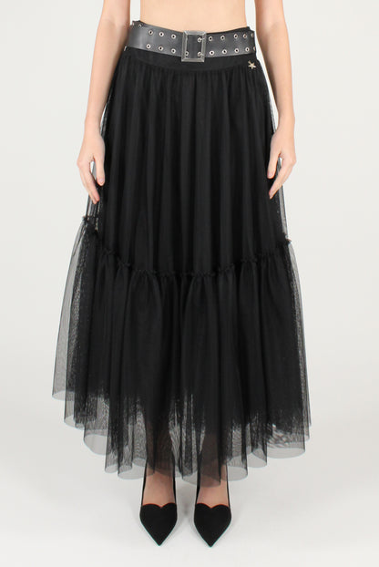 Gonna Lunga in Tulle con Cintura