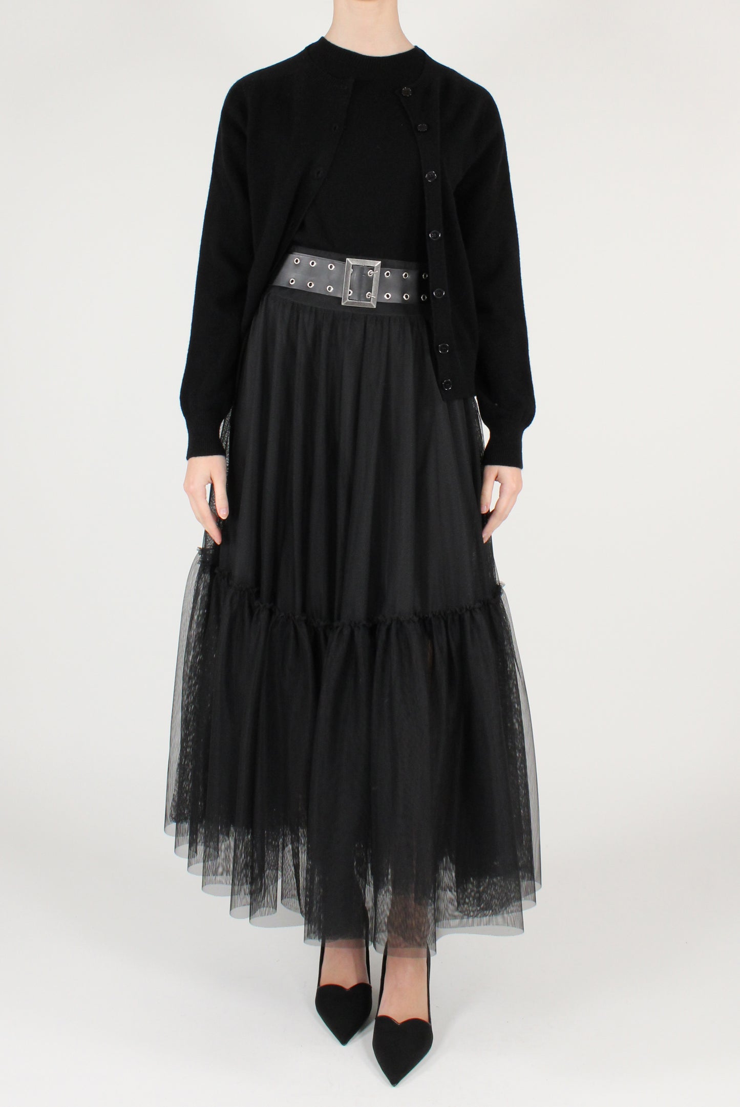 Gonna Lunga in Tulle con Cintura