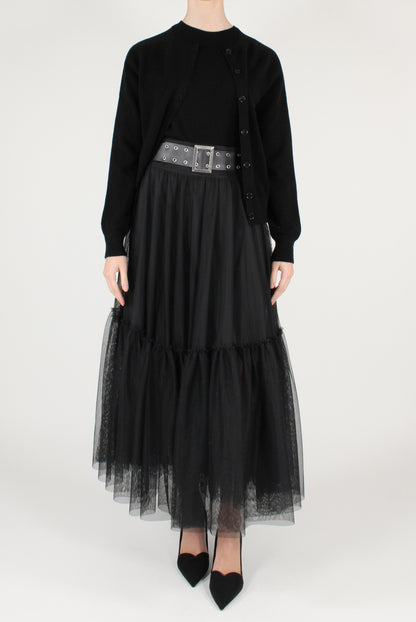 Gonna Lunga in Tulle con Cintura