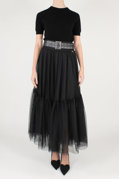 Gonna Lunga in Tulle con Cintura