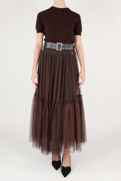 Gonna Lunga in Tulle con Cintura