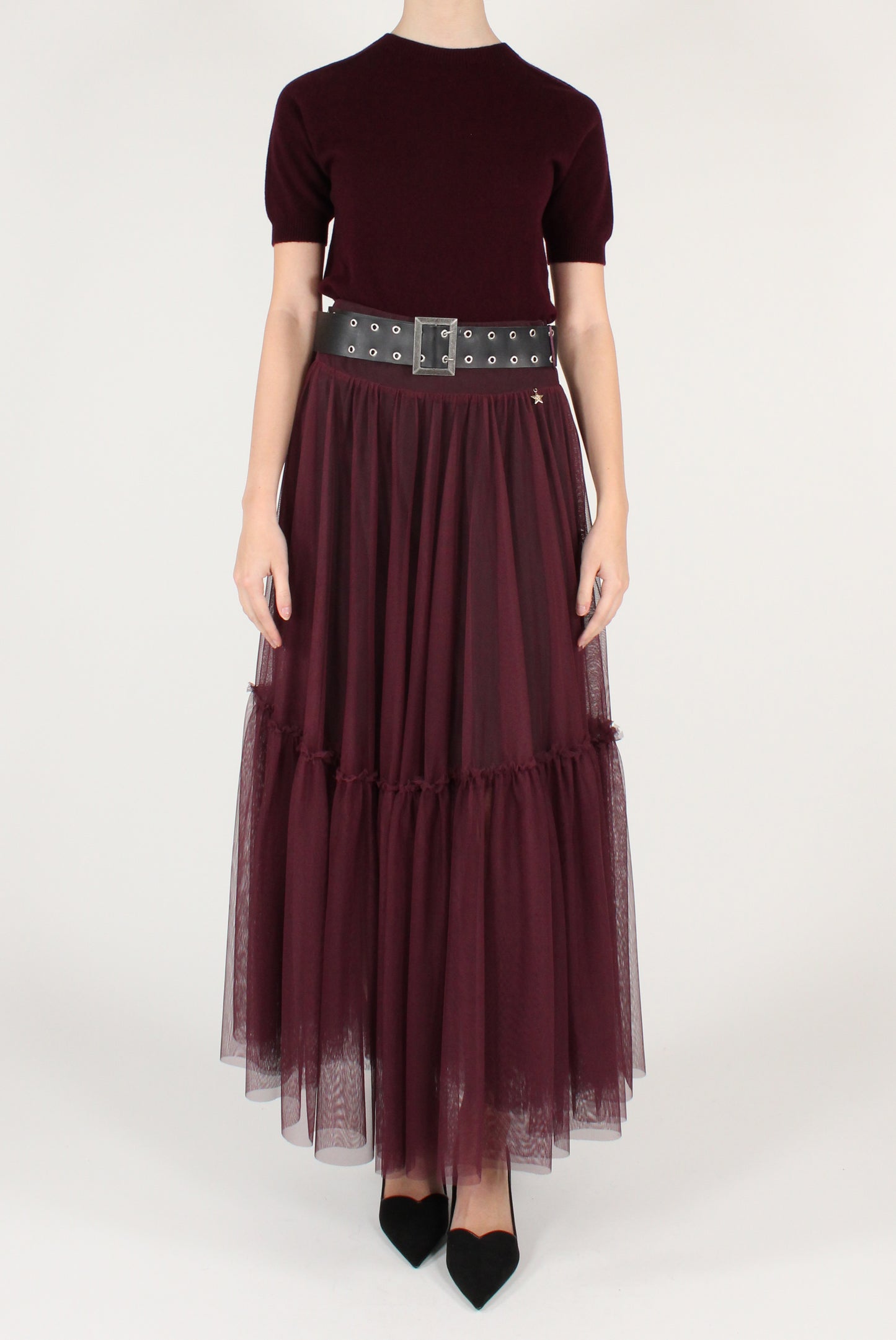 Gonna Lunga in Tulle con Cintura