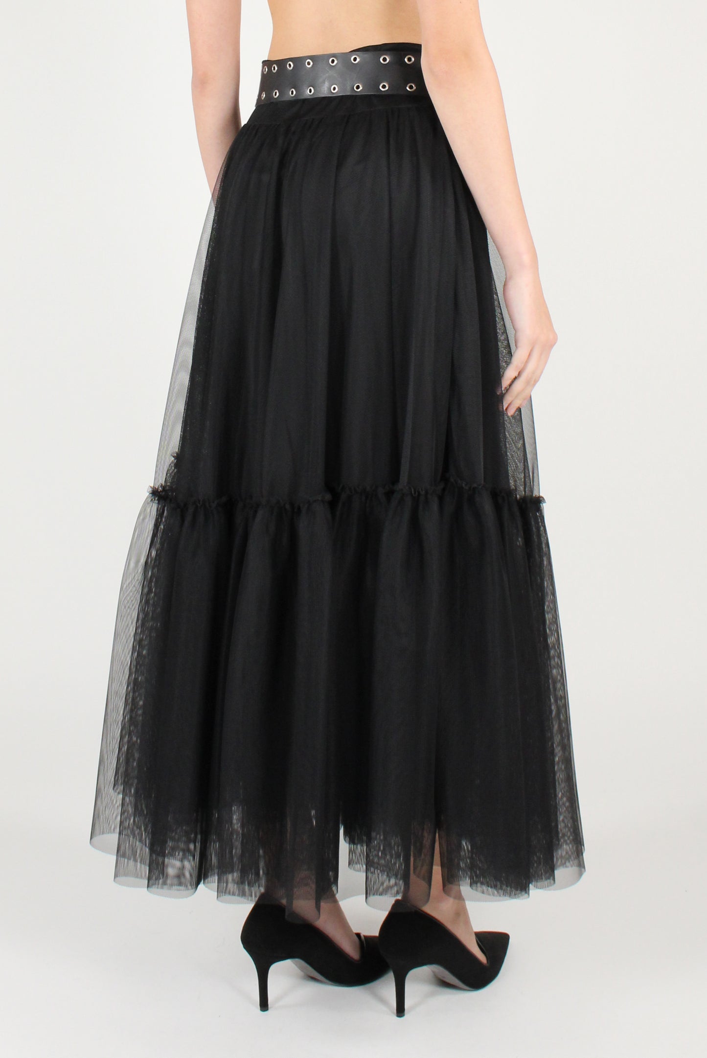 Gonna Lunga in Tulle con Cintura