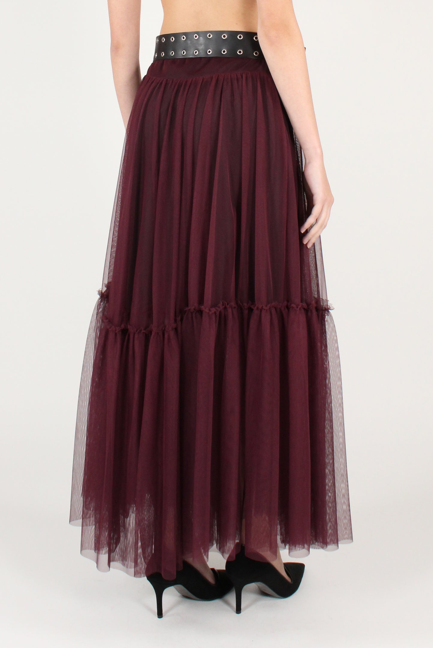 Gonna Lunga in Tulle con Cintura