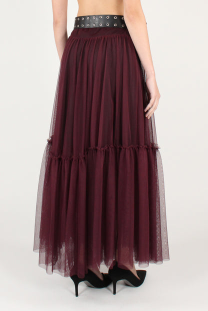Gonna Lunga in Tulle con Cintura