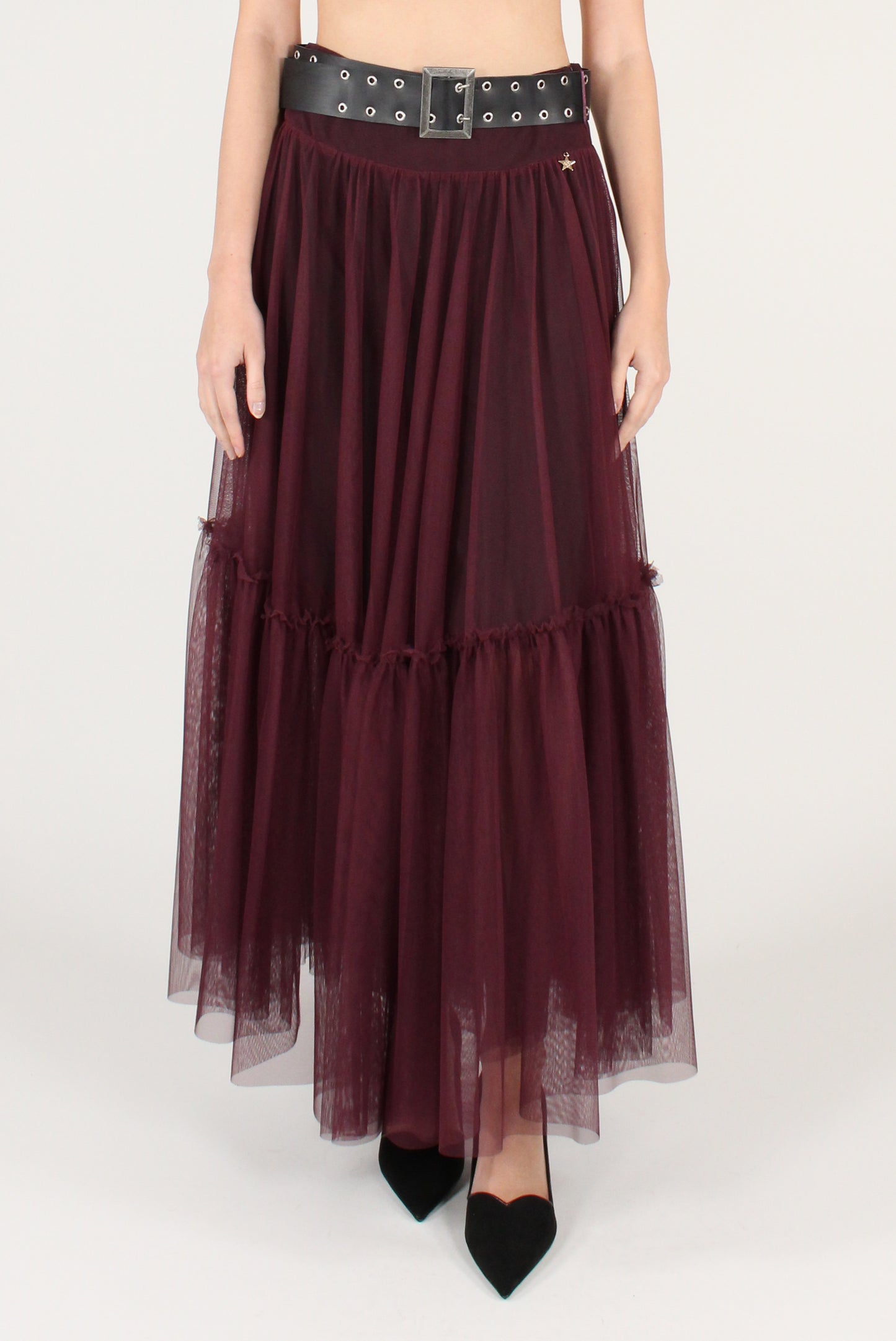 Gonna Lunga in Tulle con Cintura