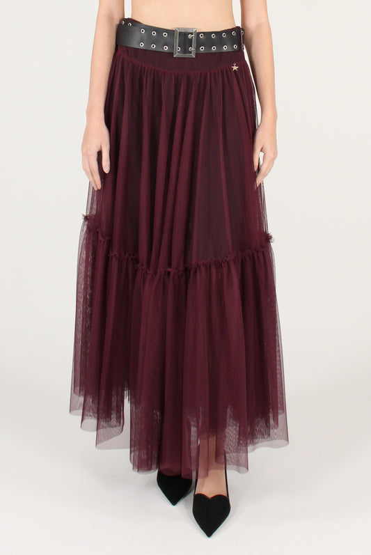 Gonna Lunga in Tulle con Cintura