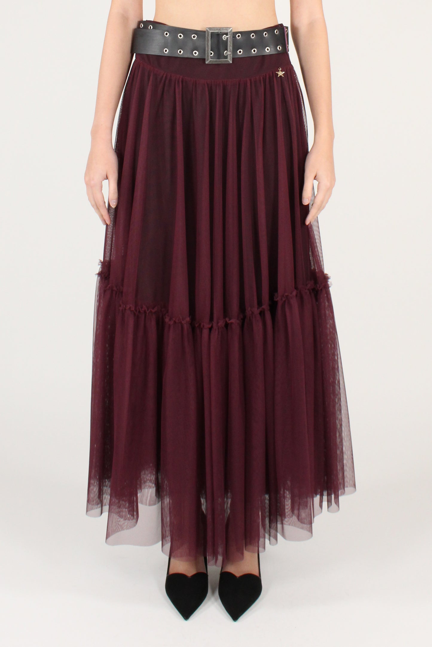 Gonna Lunga in Tulle con Cintura