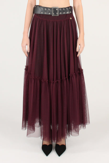 Gonna Lunga in Tulle con Cintura