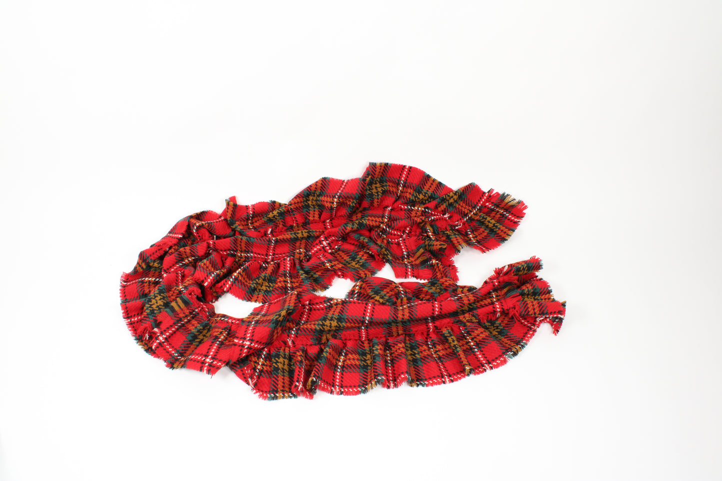 Tartan Ruffle Scarf