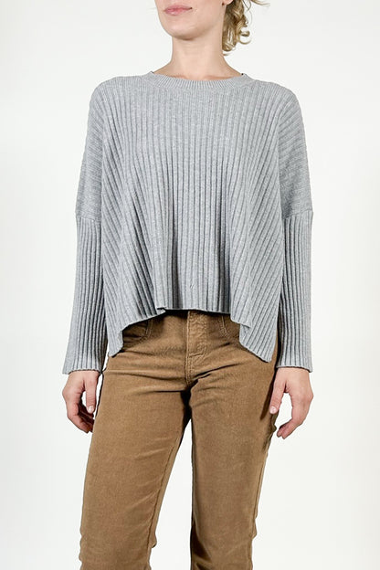 Asymmetric Ribbed Sweater